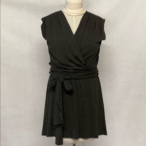 Corey Lynn Calter gray knit v-neck dress sz S